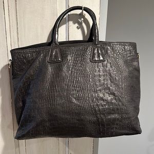 Gianni Chiarini dark gray leather purse
